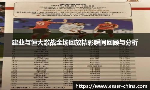 建业与恒大激战全场回放精彩瞬间回顾与分析
